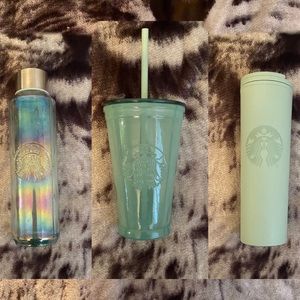 Eco Friendly Starbucks Recycled Cold Cup Tumbler Set